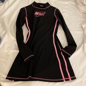 Black and pink Dolls Kill X Winx Club long sleeve dress #DollsKill